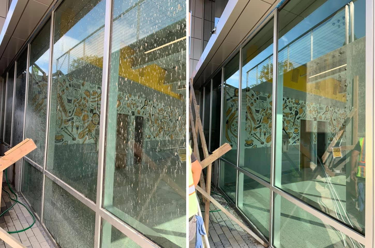 Before and After Window Cleaning